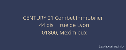 CENTURY 21 Combet Immobilier