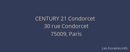 CENTURY 21 Condorcet