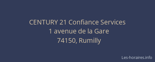 CENTURY 21 Confiance Services