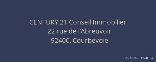 CENTURY 21 Conseil Immobilier