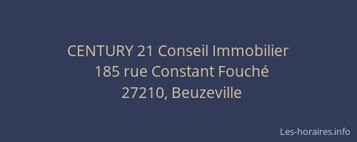 CENTURY 21 Conseil Immobilier