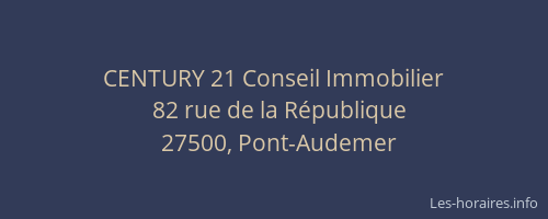 CENTURY 21 Conseil Immobilier