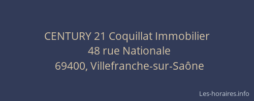 CENTURY 21 Coquillat Immobilier