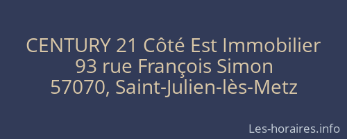 CENTURY 21 Côté Est Immobilier