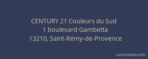 CENTURY 21 Couleurs du Sud