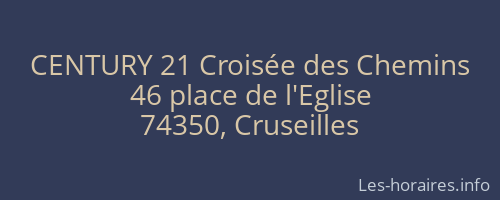 CENTURY 21 Croisée des Chemins