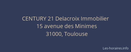 CENTURY 21 Delacroix Immobilier