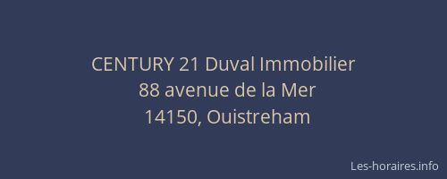 CENTURY 21 Duval Immobilier