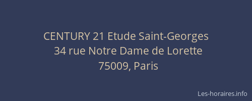 CENTURY 21 Etude Saint-Georges