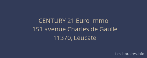 CENTURY 21 Euro Immo