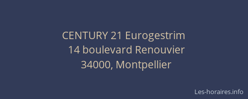 CENTURY 21 Eurogestrim