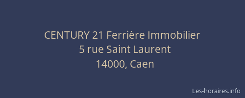 CENTURY 21 Ferrière Immobilier