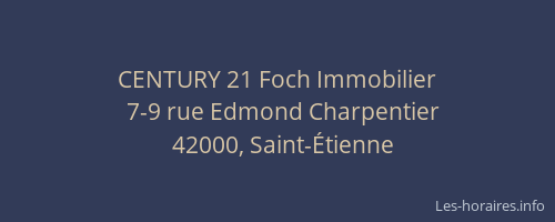 CENTURY 21 Foch Immobilier