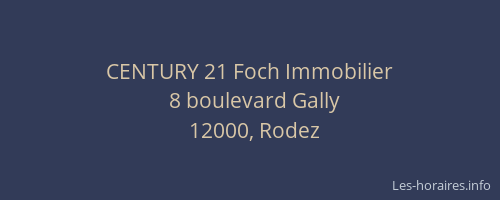 CENTURY 21 Foch Immobilier