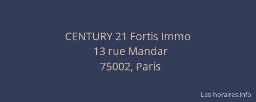 CENTURY 21 Fortis Immo