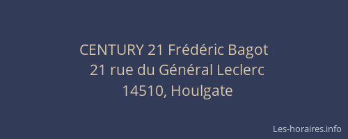 CENTURY 21 Fr&eacute;d&eacute;ric Bagot