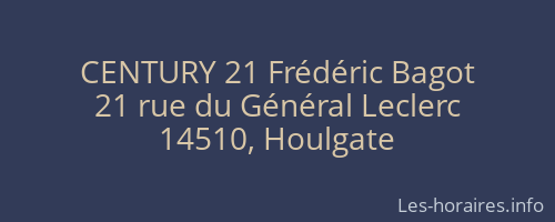 CENTURY 21 Frédéric Bagot