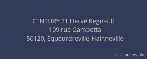 CENTURY 21 Herv&eacute; Regnault