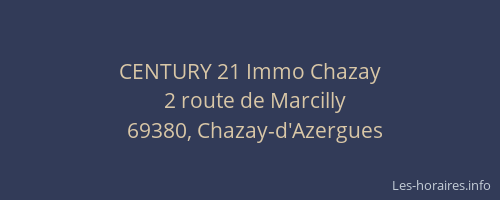 CENTURY 21 Immo Chazay