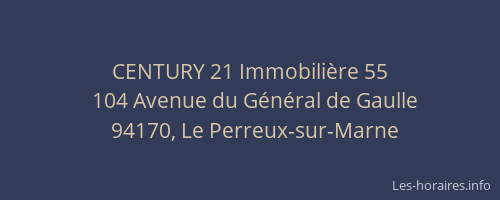 CENTURY 21 Immobili&egrave;re 55