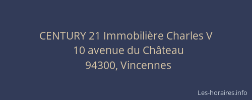 CENTURY 21 Immobili&egrave;re Charles V
