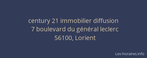 century 21 immobilier diffusion