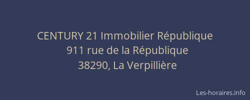 CENTURY 21 Immobilier République