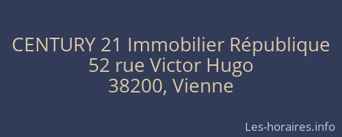 CENTURY 21 Immobilier République