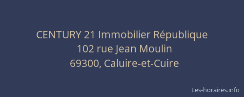 CENTURY 21 Immobilier République