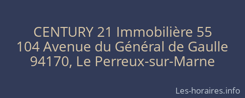 CENTURY 21 Immobilière 55