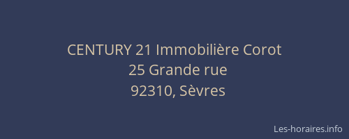 CENTURY 21 Immobilière Corot
