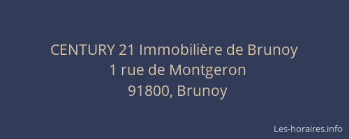 CENTURY 21 Immobilière de Brunoy