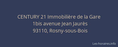 CENTURY 21 Immobilière de la Gare