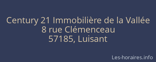 Century 21 Immobilière de la Vallée