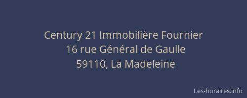Century 21 Immobilière Fournier