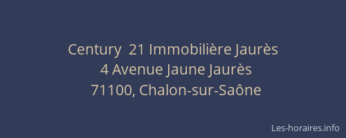 Century  21 Immobilière Jaurès