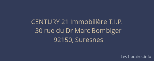 CENTURY 21 Immobilière T.I.P.