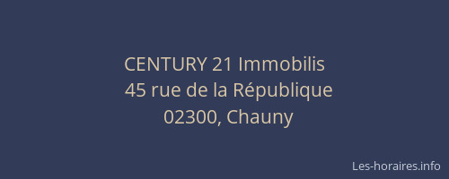 CENTURY 21 Immobilis