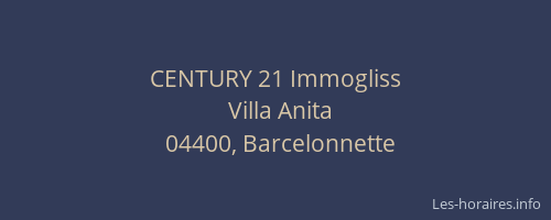 CENTURY 21 Immogliss