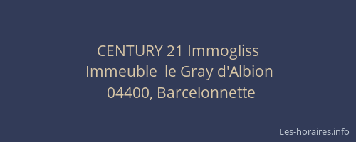 CENTURY 21 Immogliss