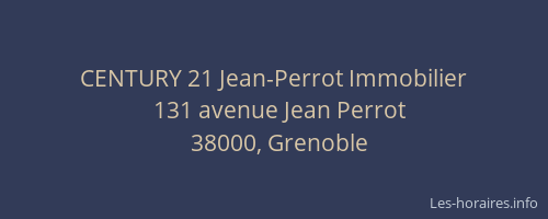 CENTURY 21 Jean-Perrot Immobilier