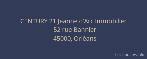 CENTURY 21 Jeanne d'Arc Immobilier