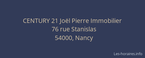 CENTURY 21 Joël Pierre Immobilier