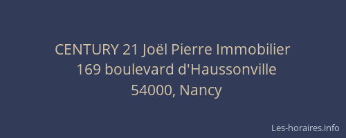 CENTURY 21 Joël Pierre Immobilier