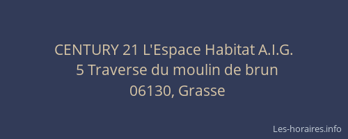 CENTURY 21 L'Espace Habitat A.I.G.