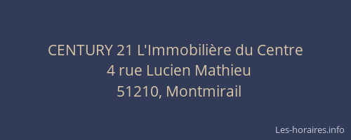 CENTURY 21 L'Immobilière du Centre
