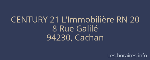 CENTURY 21 L'Immobilière RN 20