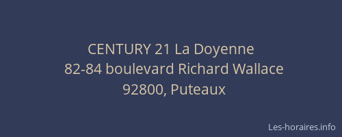 CENTURY 21 La Doyenne