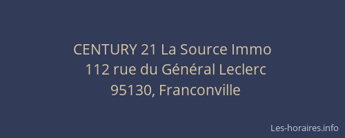 CENTURY 21 La Source Immo