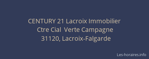 CENTURY 21 Lacroix Immobilier